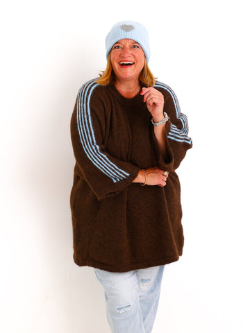 Strick-Beanie LISELLE – Softer Rippstrick mit Statement-Herz