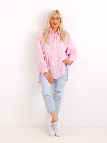 Oversize Bluse MATHILDE.S – gestreift - Baumwolle – Gr. 38-46