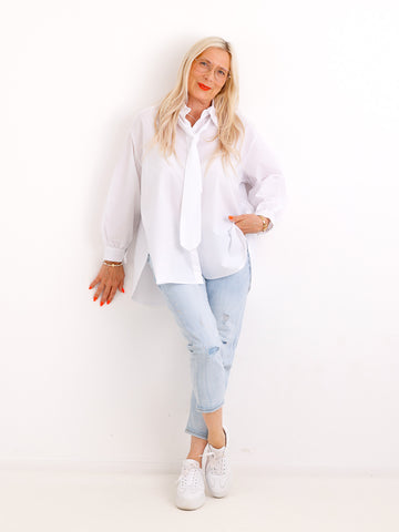 Oversize Bluse MATHILDE.S – Baumwolle – Gr. 38-46