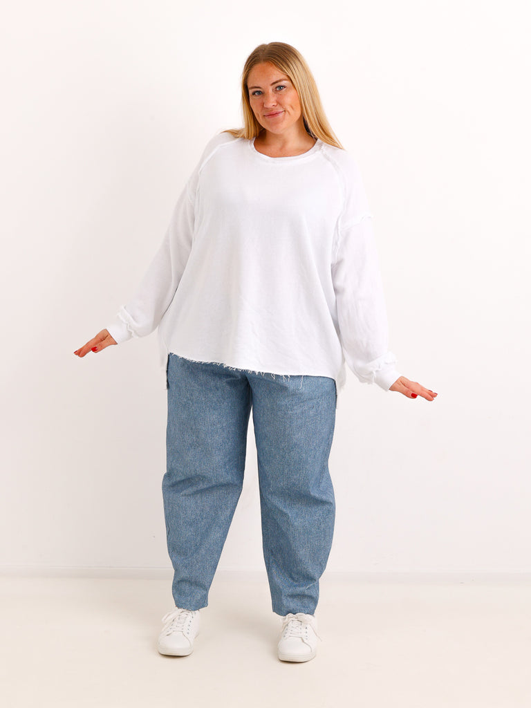 Curvy Size Hose JOREL – Softer Denim-Look im Relaxed Tapered Fit – Gr. 46–54