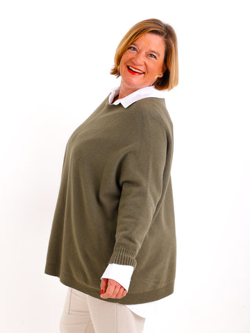 Feinstrick-Oversize-Pullover MILA.S – Wohlfühl-Schnitt – Gr. 38-48