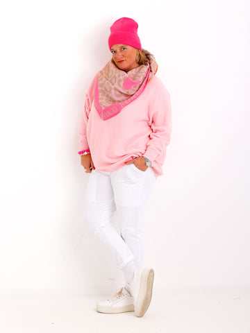 SINA Dreiecksschal  - rosa/pink/orange