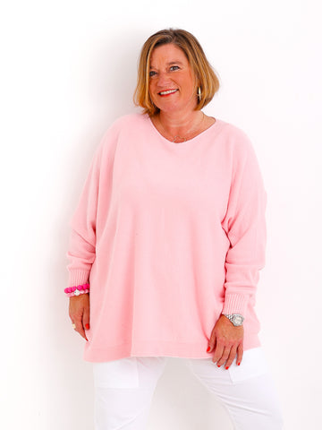 Feinstrick-Oversize-Pullover MILA.S – Wohlfühl-Schnitt – Gr. 38-48
