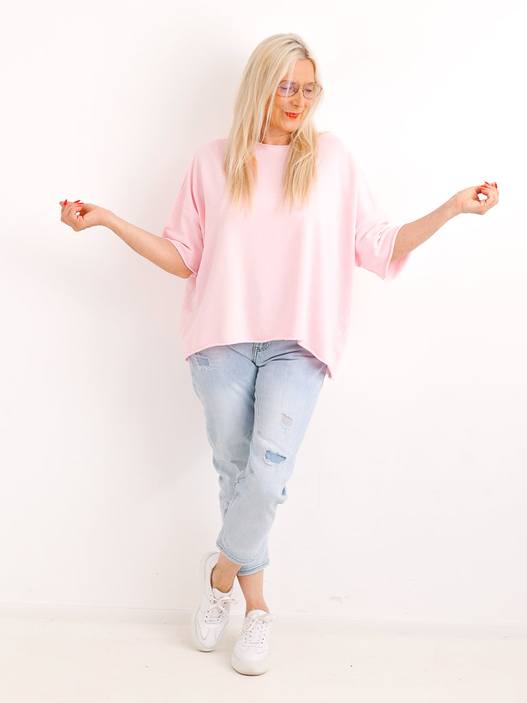 Kurzarm Sweatshirt MURIEL.S - One Size Gr. 38-44