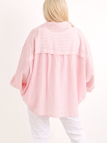 Leinen Oversize Bluse ELOSIE.S - Gr. 38-46