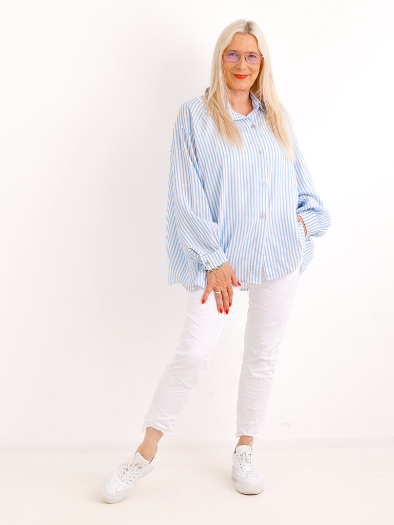 Leinen Oversize Bluse ELOSIE.S - Gr. 38-46