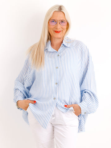 Leinen Oversize Bluse ELOSIE.S - Gr. 38-46