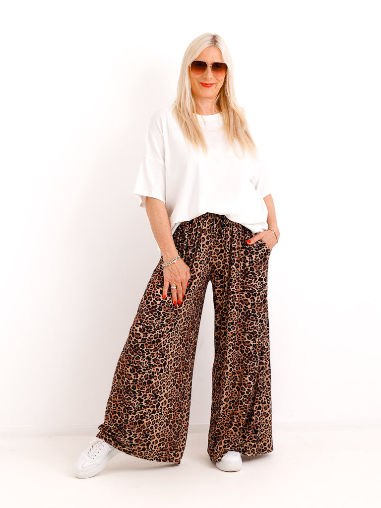 Jersey Marlene-Hose JONAS.S – Viskose-Mix – Leo-Muster – Gr. 38-48