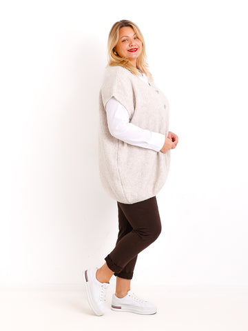 SAMIRA Curvy Size Pullunder / Strickweste - verschiedene Farben