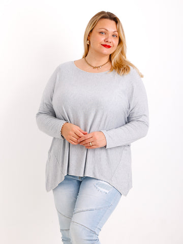 MELINA  Curvy Size Longsleeve - verschiedene Farben