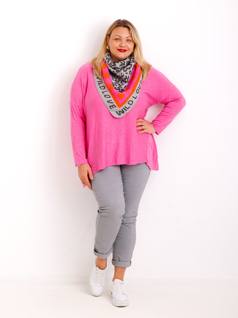 MELINA  Curvy Size Longsleeve - verschiedene Farben