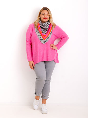MELINA  Curvy Size Longsleeve - verschiedene Farben
