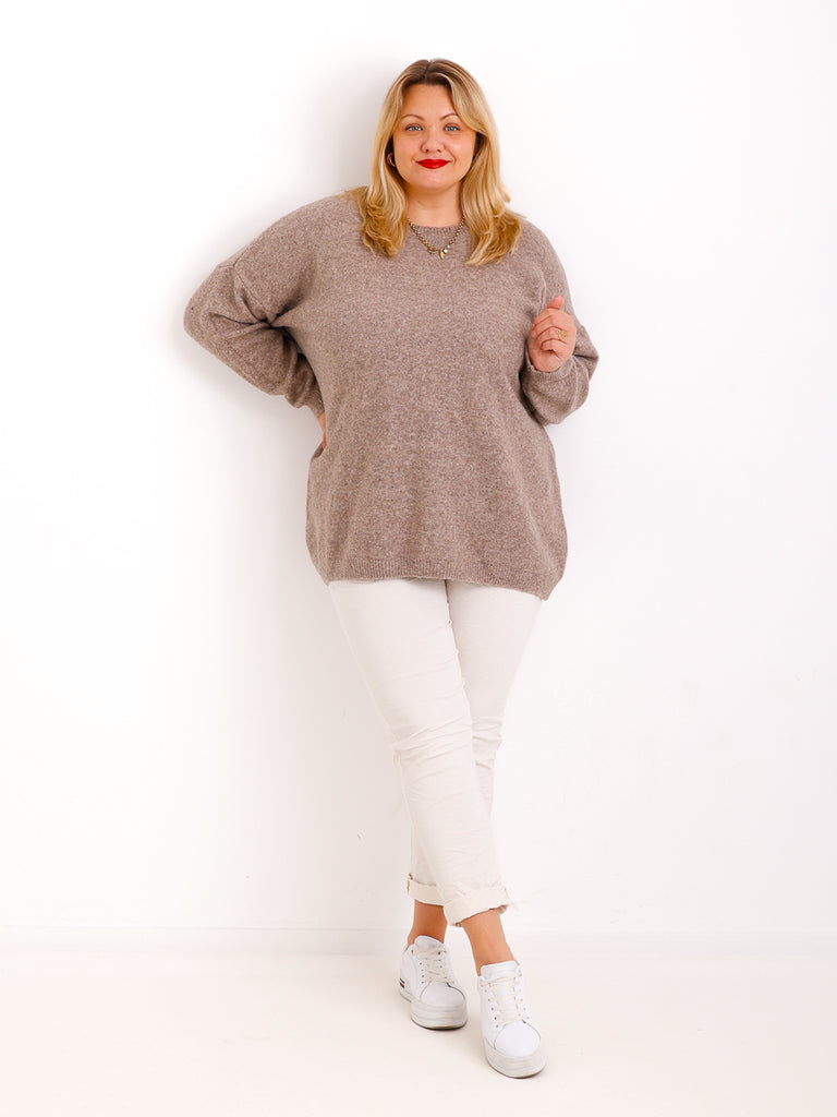 Curvy Size Strickpullover AMELIRA – Kuscheliger Oversize-Look – Gr. 42–48