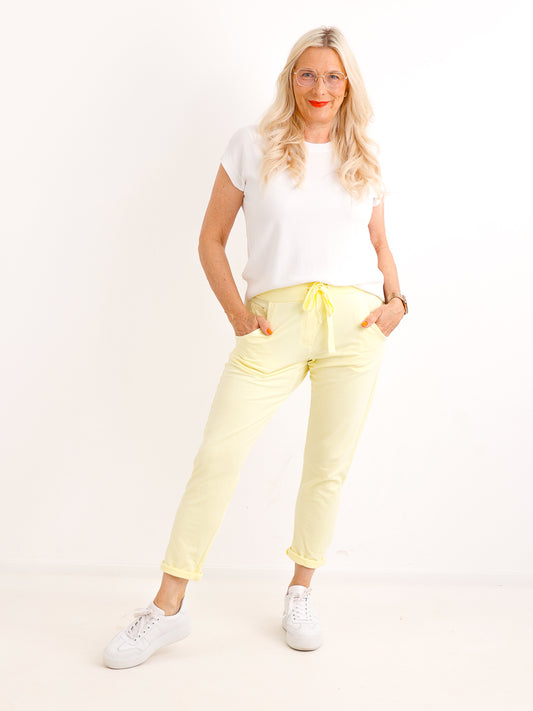 Bestseller Jersey-Hose MAX.S  – gelb – Größen 34 bis 44