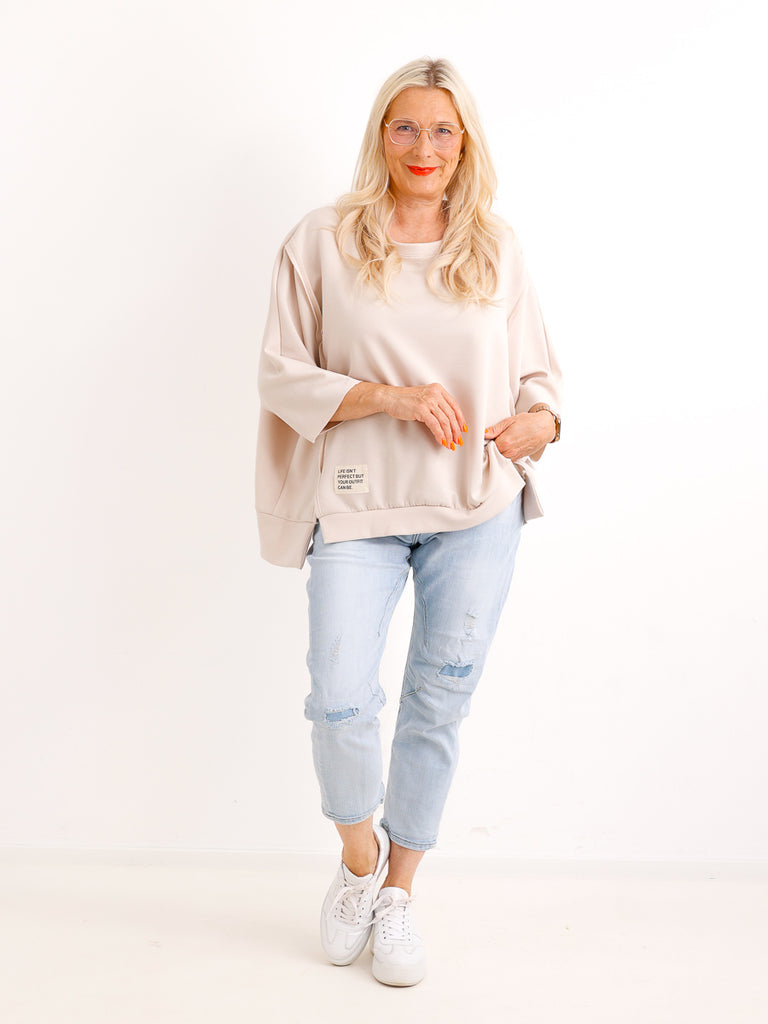 XXL Viskose-Sweatshirt JULE.S – Inside-Out-Nähte – Edler Fall – Gr. 38-52