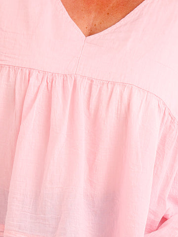 Oversize Tunika FAYE.S – 100% Baumwolle – Semi-transparent – Gr. 36-46
