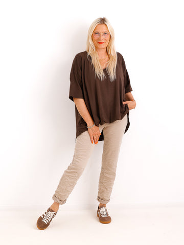 Jeans JOHN.S - Beige - Knitteroptik - Gr. 38-48