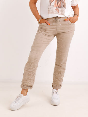 Jeans JOHN.S - Beige - Knitteroptik - Gr. 38-48