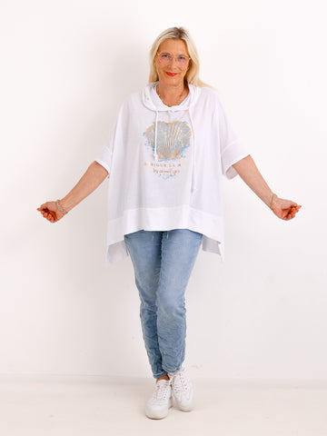 XXL Hoodie CLARA.S - 100% Baumwolle - Gr. 40-48