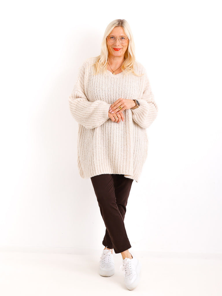 MEGAN Curvy Size Pullover - verschiedene Farben
