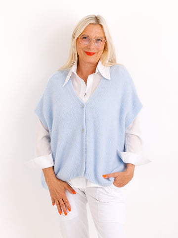 Premium Mohair-Mix Pullunder LAVINA.S – Oversize & Kuschelweich – Gr. 40-48