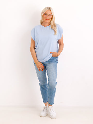 T-Shirt PEARL.S – Sommerliches Uni Wohlfühl-Shirt - Gr. 38–42