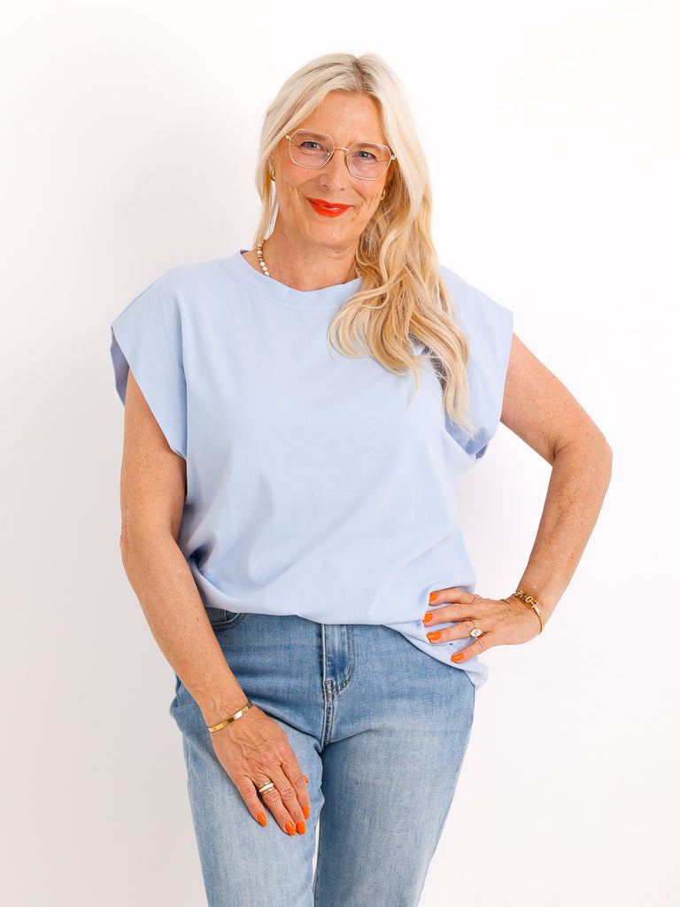 T-Shirt PEARL.S – Sommerliches Uni Wohlfühl-Shirt - Gr. 38–42