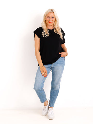 T-Shirt PEARL.S – Sommerliches Uni Wohlfühl-Shirt - Gr. 38–42