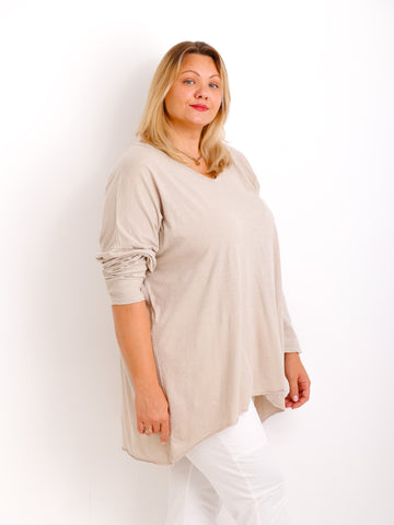 CARO Curvy Size Longsleeve - verschiedene Farben