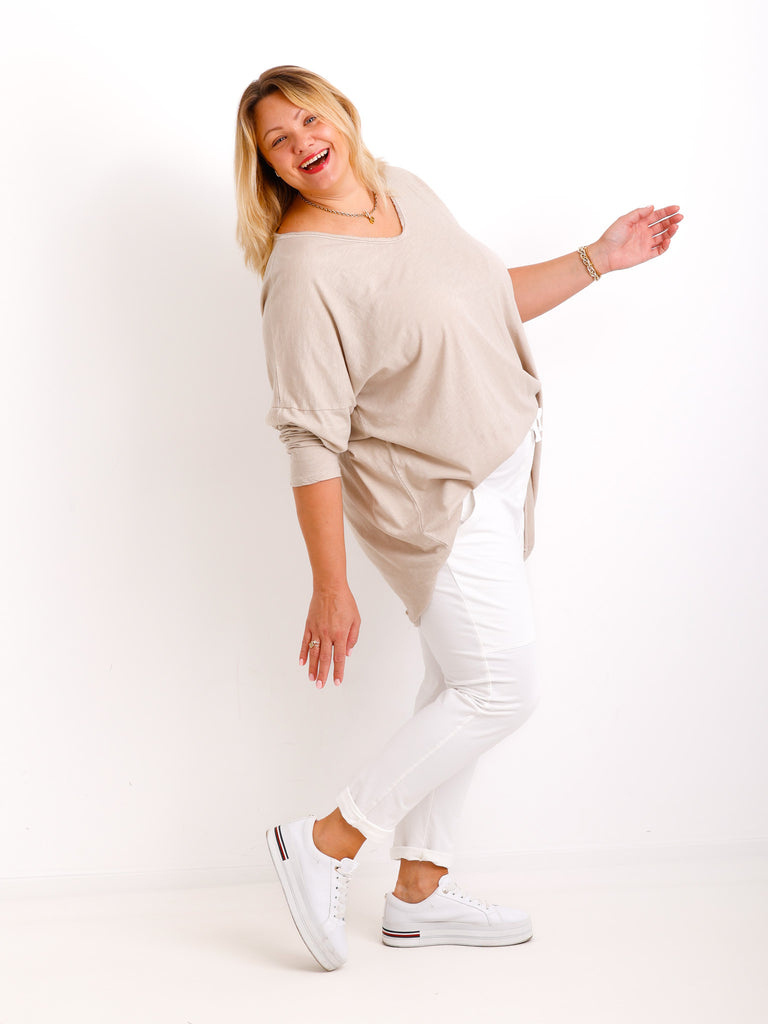 CARO Curvy Size Longsleeve - verschiedene Farben