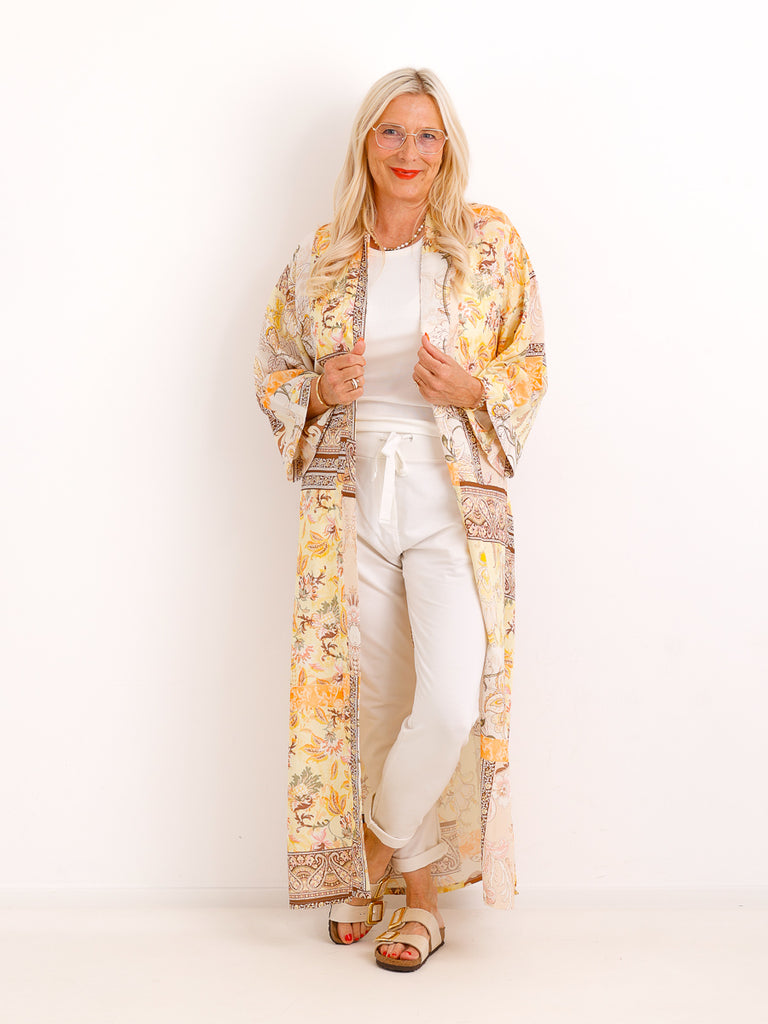 Kimono HELEN.S - 100 % Viskose & Sommerlicher Print - Gr. 36–44