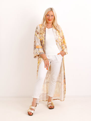 Kimono HELEN.S - 100 % Viskose & Sommerlicher Print - Gr. 36–44