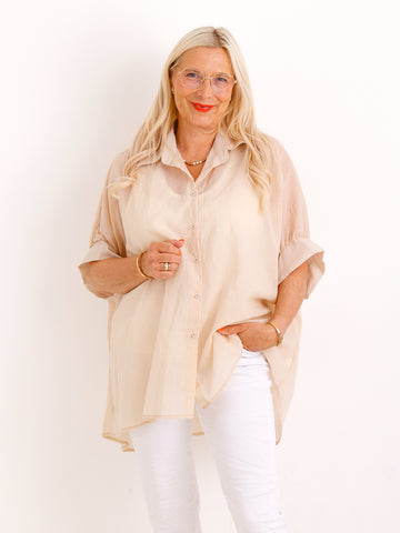 Bluse JOLINA.S – Luftige Lieblingsbluse aus Tencel & Baumwolle – Gr. 40-50