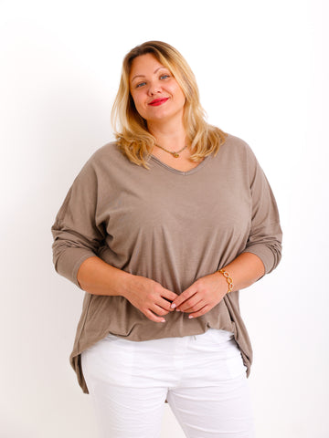 CARO Curvy Size Longsleeve - verschiedene Farben