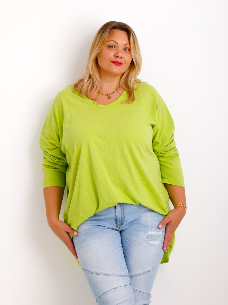 CARO Curvy Size Longsleeve - verschiedene Farben