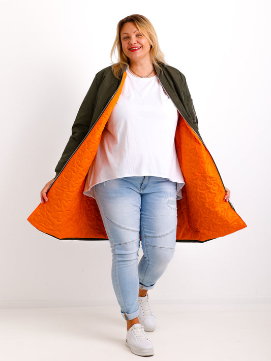 SELMA Mantel - khaki - verschiedene Größen