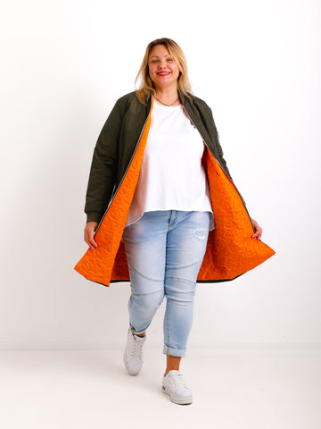 SELMA Mantel - khaki - verschiedene Größen
