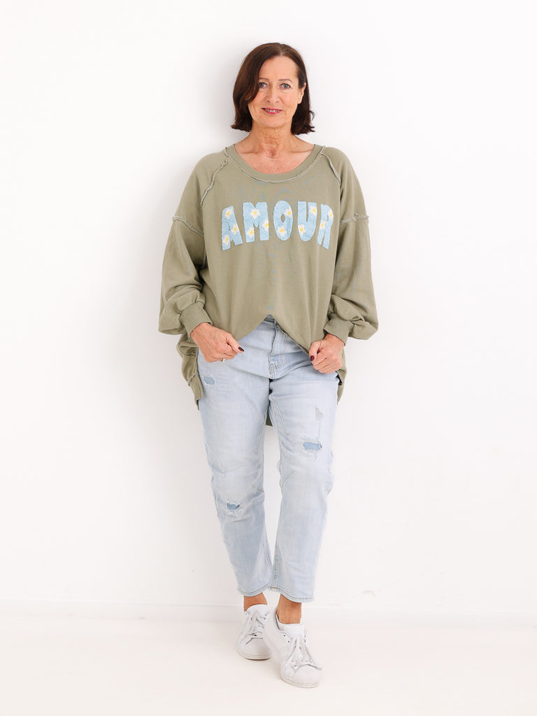 Sweatshirt AMOUR - One Size 38-48