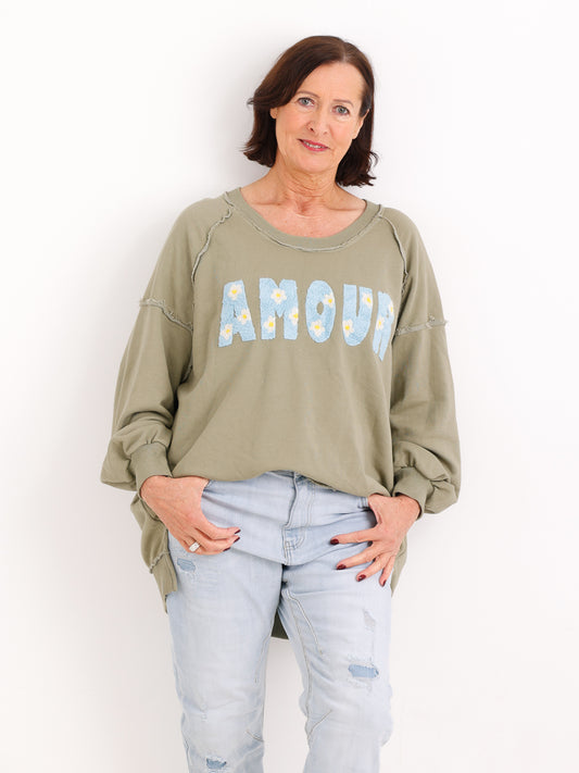 Sweatshirt AMOUR - One Size 38-48