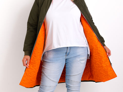 SELMA Mantel - khaki - verschiedene Größen