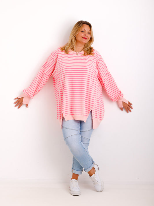 ROMY  Curvy Size Sweater - rosa/pink