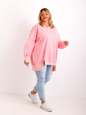 ROMY  Curvy Size Sweater - rosa/pink