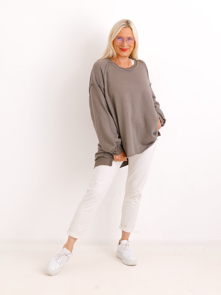 Oversize-Wohlfühl-Sweater CARLY.S – 100 % Baumwolle – Gr. 38-50