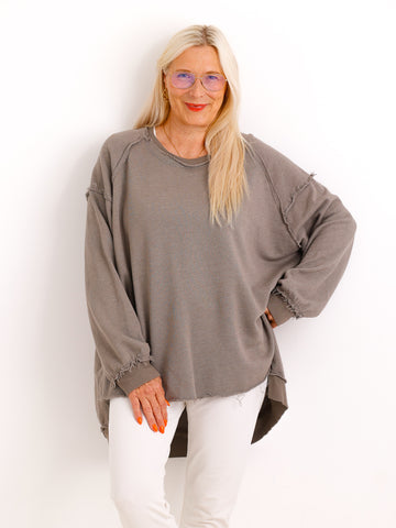 Oversize-Wohlfühl-Sweater CARLY.S – 100 % Baumwolle – Gr. 38-50