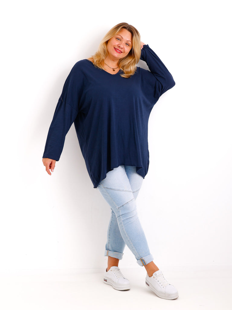 CARO Curvy Size Longsleeve - verschiedene Farben