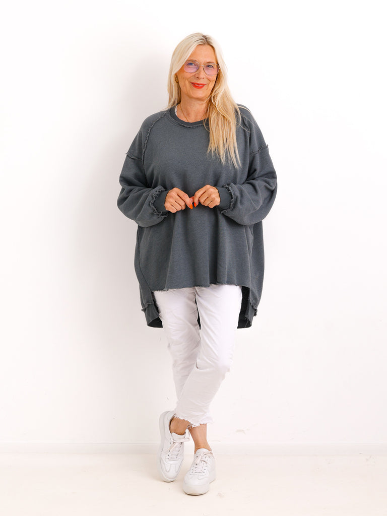 Oversize-Wohlfühl-Sweater CARLY.S – 100 % Baumwolle – Gr. 38-50