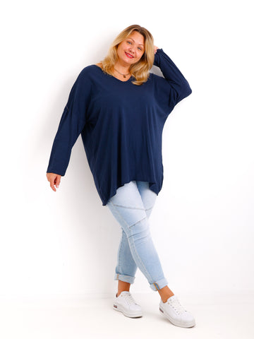CARO Curvy Size Longsleeve - verschiedene Farben