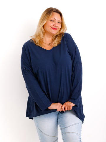 CARO Curvy Size Longsleeve - verschiedene Farben