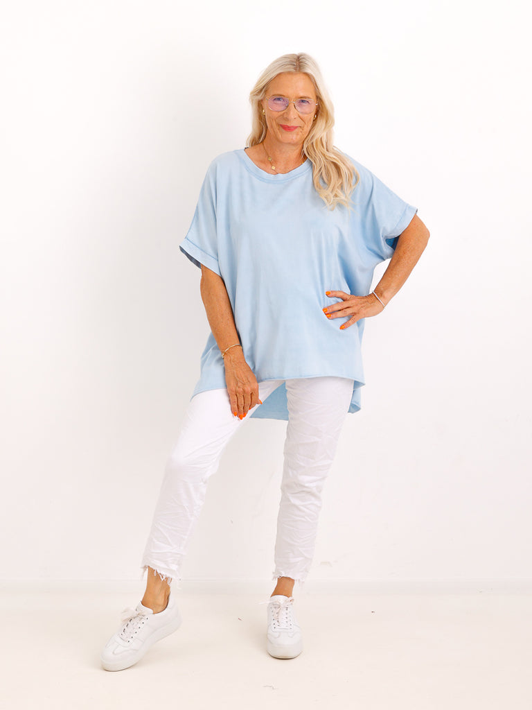 Oversize T-Shirt SOLEA.S – Zeitloses Basic aus 100 % Baumwolle – Gr. 40–50