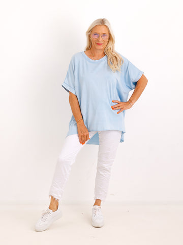 Oversize T-Shirt SOLEA.S – Zeitloses Basic aus 100 % Baumwolle – Gr. 40–50